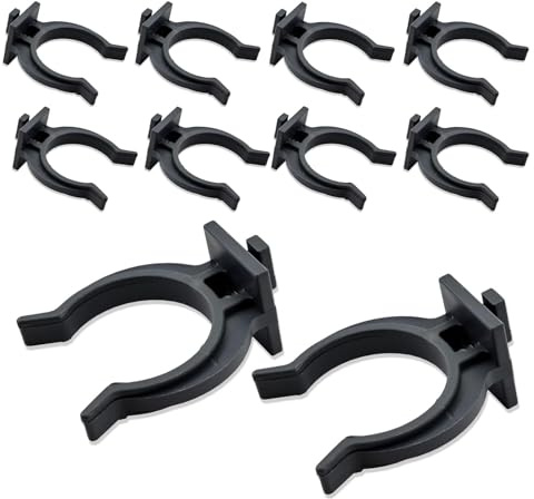 NIYATA 10 st köksgolvlister, 28 mm köksgolvlister, klämma för ABS-lister, klämma för PVC-sockel, för soffor, bord, sängar, TV-möbler