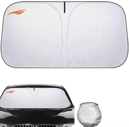 parasole auto Compatibile con VW T-Cross 2018-2026，parasole auto parabrezza interno parasole per auto parasole parabrezza auto parasole-silver