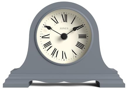 JONES CLOCKS® Speakeasy Horloge de cheminée | Chapeau Classique de napoléon | Marine Nationale | Chiffres Romains | Style Traditionnel pour Bureau, Table, étagère ou Chevet