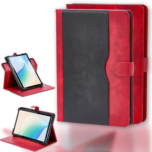 Case for Nubia Red Magic Gaming Pad 12.1-Inch Tablet Case 360 Degree Rotation Multi-Viewing Angels PU Leather Stand Folio Cover Red