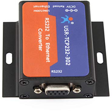 PUSR Convertitore Ethernet USR-TCP232-302 RS232 a RJ45, server periferiche seriali, supporto TCP/UDP/HTTP, COM virtuale integrato, configurazione Web, aggiornamento firmware di rete