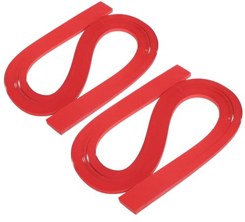 PRETYZOOM Set de 240 Tiras de Papel para Filigrana de 5 MM Color Rojo Sólido Material Resistente para Manualidades DIY Origami Patchwork y Decoración Creativa