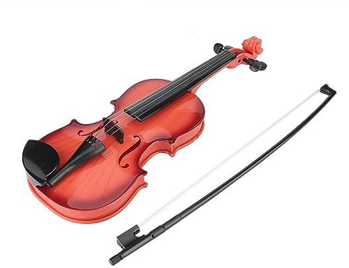 Naroote Corda Regolabile Giocattolo Musicale per Violino per Bambini Sviluppa Pratica Strumentale per L'intrattenimento dei Bambini ABS 15,4 X 5,3 X 2,2 Pollici (Marrone chiaro)