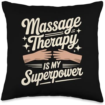 Massage Therapist Massage Therapy is My Superpower Throw Pillow