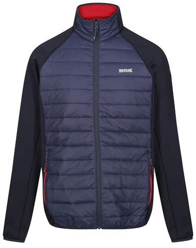 Regatta Chaqueta Clumber IV Hybrid para hombre, repelente al agua y ligera, perfecta para actividades al aire libre, caminar, hacer senderismo y acampar