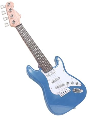 Electric Kid Guitar 4 Strings Small Guitar for Girls Children Birthday Gifts, Blue, 42 cm