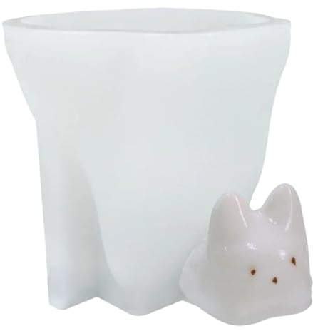 Stampo per budino a forma di gatto, in silicone, per budino, per gelatina, per dessert, per gatti, mousse, materiale in silicone per fai da te in silicone, per lo zucchero e la cottura