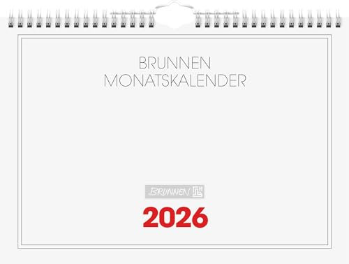 BRUNNEN Monatskalender 2026 | 297×210 mm