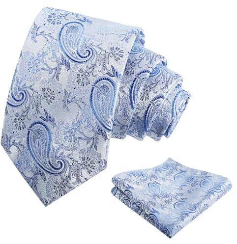 Alizeal Paisley Mens 3.15'' Gradient Set, Light Blue