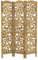 ML-Design Paravento Pieghevole 3 Pannelli Yokohama in Legno Naturale 172x121 cm Schermo Separatore Autoportante per Interni, Divisorio Stanza, Separé Decorativo Camera da Letto, Soggiorno o Ufficio