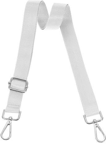 QUARKZMAN Correa para Bolso Ancha De Hombro Ajustable De 2.5cm Correa De Hombro Reemplazo para Bolso De Mano Cruzado Plateado Hebilla Plateada De Núcleo Extraíble