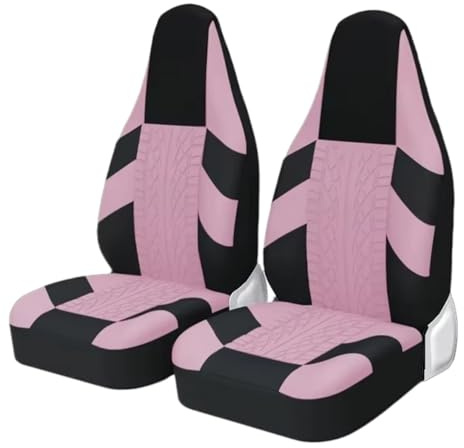 TPSOBRU Autositzbezüge Für Toyota Für Aygo (2007) – Universal-Sitzbezüge Hohe Schalensitze Passend Für Die Meisten Sportsitze(PINK 2PCS)