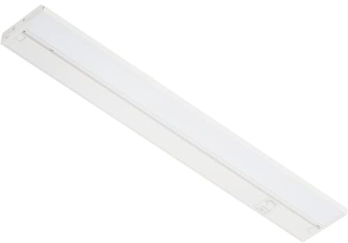 LAGOM Halo Under Cabinet Light, 18‑Inch Hardwired Dimmable LED, 2700K/4000K/5000K, Power Cord Sold Separately, White, UC0118WH27