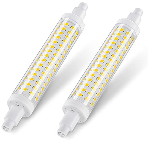 DiCUNO R7s LED 118mm, LED Stablampe 8.5W Neutralweiß 4000K, Ersetzt 75W Halogenlampe, 1000lm, LED-Röhre für Deckenfluter, Leselampen, 360° Abstrahlwinkel, Nicht Dimmbar, 230V, 2er-Pack
