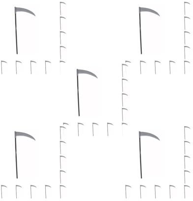 Paowsietiviity Lot de 5 accessoires de déguisement d'Halloween - Fournitures de fête - Simulation Trident Hache Faucille - Accessoire de vêtements