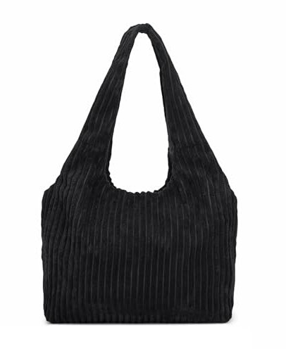 Miss Lulu Sac Fourre-Tout Femme en Tissu Peluche Doux, Sac Léger et Polyvalent, Idéal pour Shopping, Voyage, Université et Usage Quotidien