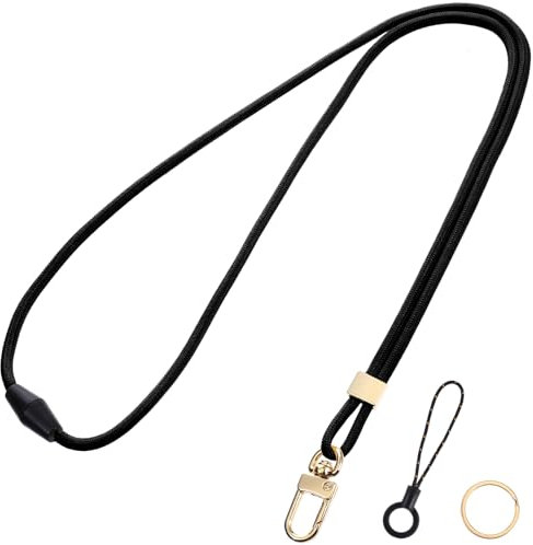 Yuanchu Schlüsselband Lang,Nylon Lanyards mit Karabiner Umhängebänder mit Drehbarem Metallclip Abnehmbare Neck Lanyard Ausweishalter Ausweisband mit Schlüsselring und Verschluss für Ausweis Schlüssel