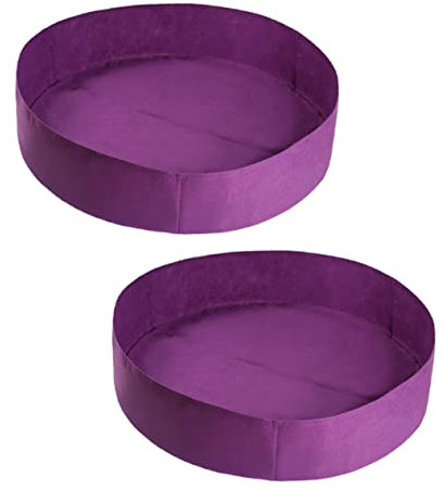 Hemobllo 2pezzi Borse Per Piante in Ispessito Contenitori Per Piantare Portatili e Mobili Da Adatti Per Ed Esterni Buona Ritenzione Idrica