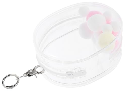 ZUNOXAZ Bolsa Transparente para Muñecas PVC Portátil Pequeña y Resistente al Agua con Gancho Elegante para Almacenamiento y Exhibición de Muñecas Diversas Color Aleatorio Color Aleatorio