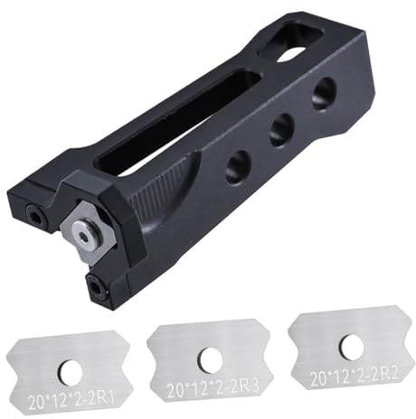 IWOWHERO Pialla Manuale per Bordi in Legno con Corpo in Alluminio e Lame in Acciaio al Tungsteno per Rifilatura e Smussatura Ergonomica