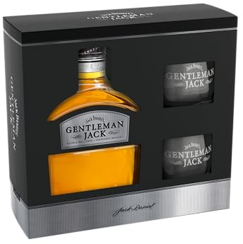 Jack Daniels Gentleman Jack with 2 Glasses Gift Pack, 70 cl
