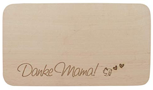 meinbecher - Tabla de Desayuno (Madera), diseño de Aliso con Grabado - Regalo para el día de la Madre, Tabla de Cortar, Idea de Regalo Mutti.