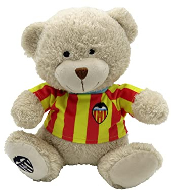 Nallebjörn med Valencia T-shirt, nallebjörn, fotbollsleksak (CyP Brands), flerfärgad, M, traditionell, flerfärgad, M, traditionell, mångfärgad, M, Traditionell