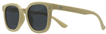 Surf Monkey Gafas de sol POLARIZADAS niño/niña | UV400 protección 100% rayos UVA y UVB Seguras | Libre de BPA | 3 – 12 años (Beige)