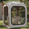 EAST OAK Screen House Zelt Pop-Up, tragbares Raumüberdachung, sofortiges Bildschirmzelt 1,2 x 1,2 m Cream Beige