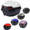 UYTOIZ Motorrad-Topcase, Haltbar Motorrad Topcase, 35L Wasserdicht Motorrad Heckkasten, Mit Sicherheitsschloss, Für Roller Mit Helm, Lagerung Aufbewahrungsbox (Farbe : Weiß, Größe : 41x40x30cm)