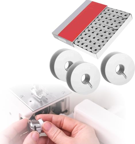100 pezzi di bobine in acciaio stile L 55623A bobina in metallo con fessura per avvolgitore accessori per macchine da cucire con custodia per bobina per parti di macchine da cucire industriali