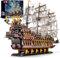 Mould King 13197 Pirate Ship Building Blocks Kits Age 8+, MOC Flying Dutchman Model Ship Boat, Construction Set for Adults to Build, Toys Gift for Teens Collections (4364+Pieces)