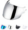 Visiera Casco Moto per LS2 of562/AIRFLOW,Sostituzione della Visiera della Lente del Casco del Parabrezza del Motociclo per Il Casco Viso Aperto,Incompatibile con AIRFLOW II,Solo la visiera (Argento)