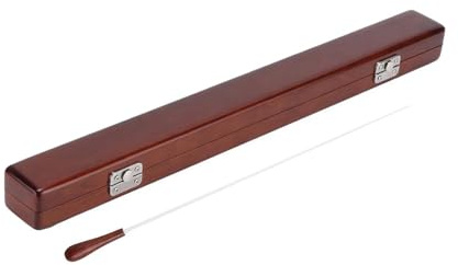 Luwecf Orchestra Conducting Baton Wood Handle Music Baton with Storage Box Lightweight Music Conductor Baton for Symphony Choral
