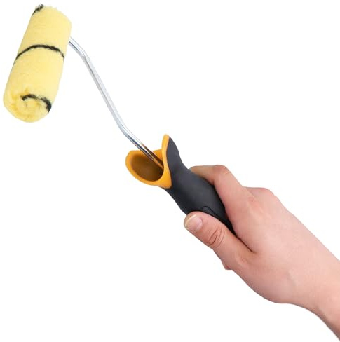 10x Rouleau Peinture 10 cm Recharge Laque Façade Mur Support Outils Peintre Travaux Rénovation Haute Absorption Finition Lisse Application Facile