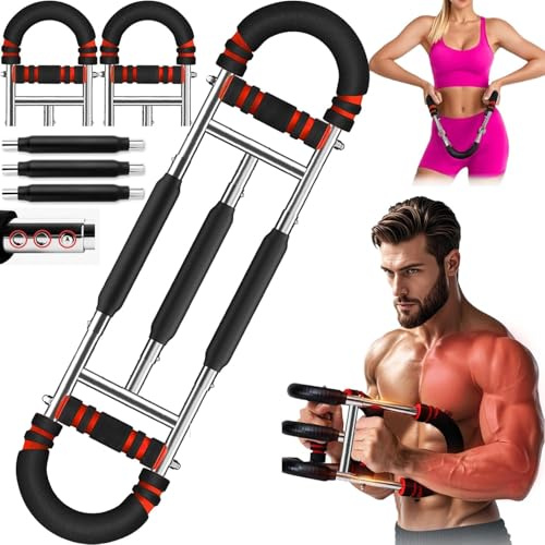 VLFit Twister Arm Trainer, U-Shape Adjustable Chest Expander, Thigh Master Trainer, Body Strength Fitness Equipment, Shape the Perfect Body, Portable Spring Resistance for Home Workout Equipment