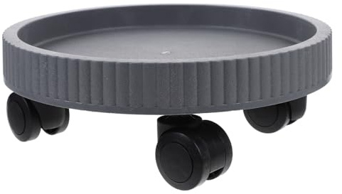 Yardenfun Bandeja para plantas con rodillo estable para macetas grandes para interior y exterior, mantiene el diseño robusto