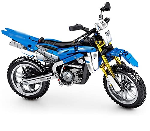 para Yamaha WR450F Modelo Colección Todoterreno Motocicleta Creativa DIY Bloques De Construcción Clásicos Ladrillos Juguetes para Niños Regalo Ornamento