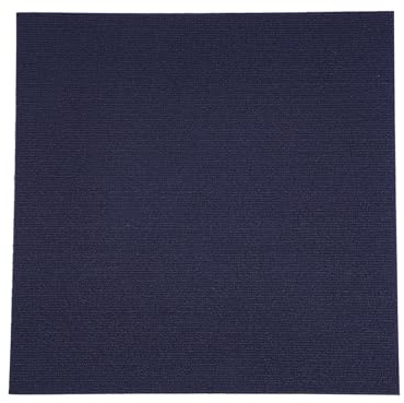 24 x 24 Indoor/Outdoor 0.25inch Pile Height, Peel and Stick Carpet Tile, Navy Blue Polyester
