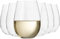 Krosno Große Weiß-Weingläser ohne Stiel | Set von 6 | 500 ML | Harmony Kollektion | Perfekt für Zuhause, Restaurants und Partys | Spülmaschinenfest