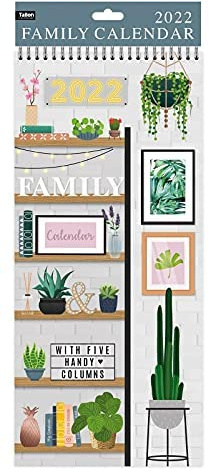PSO 2027 Family Organiser Calendar – 5 Column Month to View Hanging Wall Planner, Long Format for Home & Kitchen (Home)