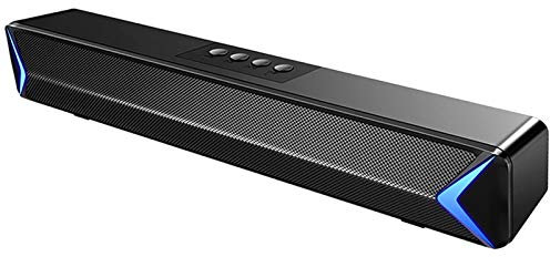 Barre de son filaire sans fil, barre de son pour TV Bluetooth 5.0, barre de son avec caisson de basses intégré, haut-parleur pour TV, entrée HDMI/optique/auxiliaire/USB, système de son surround pour