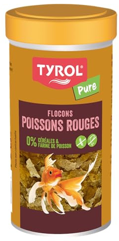 Tyrol Pure - Flocons pour Poisson d'Aquarium - Nourriture Complète à base d'Ingrédients de Qualité - 4 Type d'Insectes - 250Ml