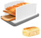 Adjustable Bread Slicer, Folding and Adjustable Manual Handhold Homemade Slicer, with Crumb Tray, for Cutting Bread Quick and Safe