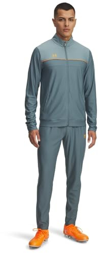 Under Armour Ensemble de survêtement Challenger Hommes, survêtement homme léger et respirant, ensemble de sport avec veste et pantalon, Jasper Blue/Squad Orange, L, Jasper Blue/Squad Orange, MD
