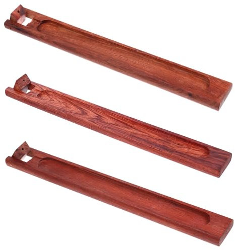 3 Stück Räucherstäbchen Halter, Holz Incense Holder, Mahagoni Räucherstäbchen Halterung, Räucherkerzen Halter Holz Räucher Stäbchen Halter, Brenner Aschefänger Für Meditation Yoga Indoor Outdoor