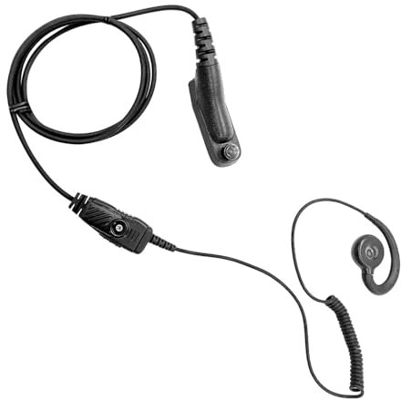 AXTGBHL Swivel Earpiece Surveillance Headset, Walkie Talkie hörlurar Passar for Motorola, APX4000, APX6000, APX7000, APX8000, XPR6100 C