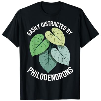 Easily Distracted by Philodendrons Houseplant T-Shirt
