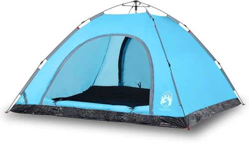 HOMELEN Tente de camping pour 5 à 6 personnes - Système de libération rapide - Étanche - Avec port E - En polyester - Pour l'extérieur, le camping, les aventures et la randonnée