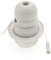 E27 Thread Pull Chain Lampholder,E26 E27 Vintage Edison Screw Plastic Light Socket Pendant Fitting Set (White)